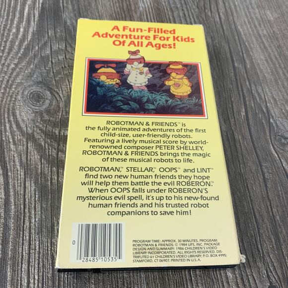 Vintage Robotman & Friends I Want To Be Your Robotman VHS 1986 Animated Kids - Picture 5 of 8